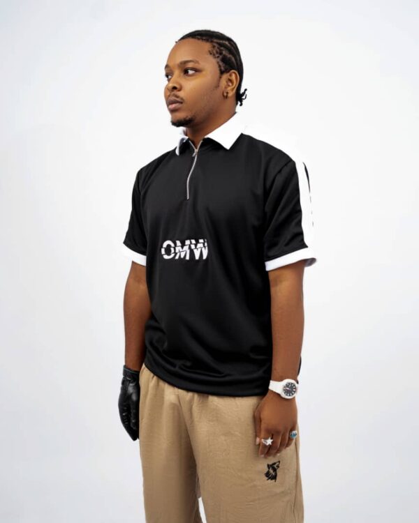 OMW Zipper Shortsleeves T-shirt Black