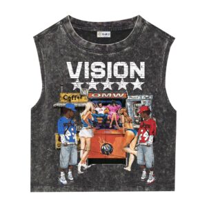 OMW<br>Vision washed sleeveless Tees